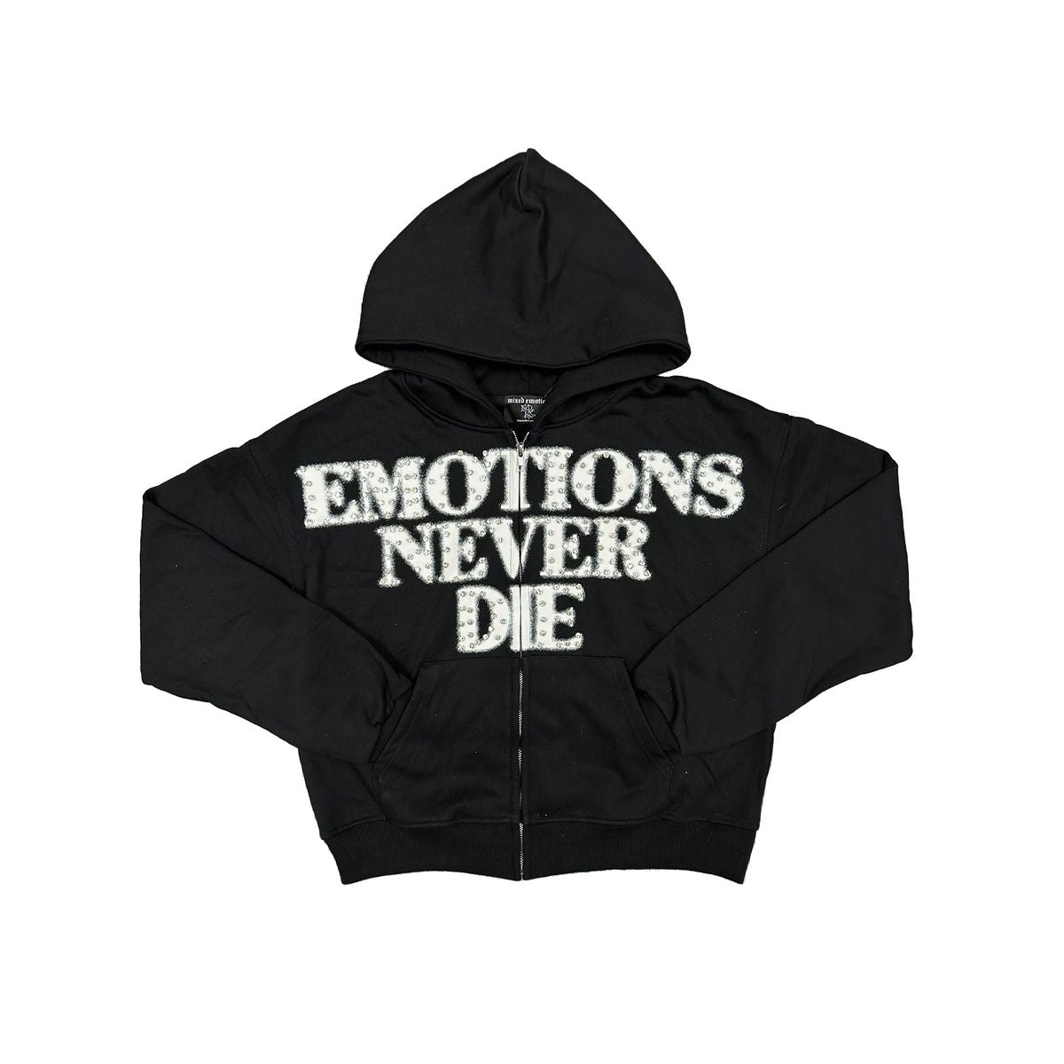 Black ‘End’ Rhinestone hoodie