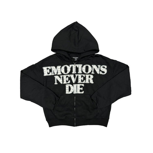 Black ‘End’ Rhinestone hoodie