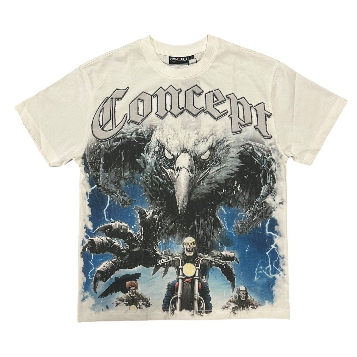 "BLACKHAWK" TEE - WHT