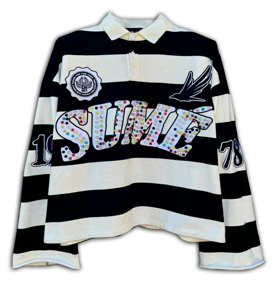 Sume Zebra Rugby Long Sleeve Polo