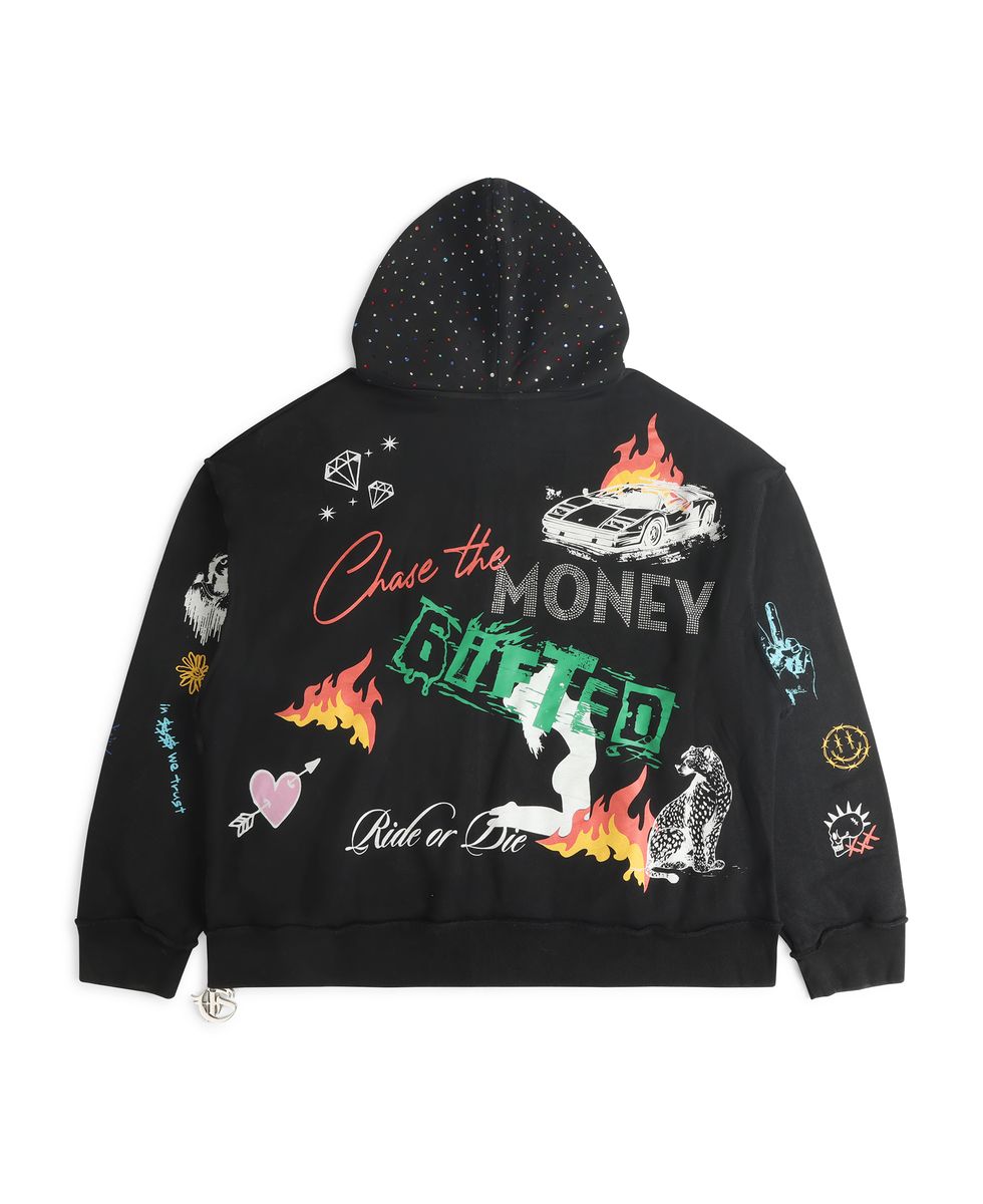 CHASE MONEY BLK HOODY