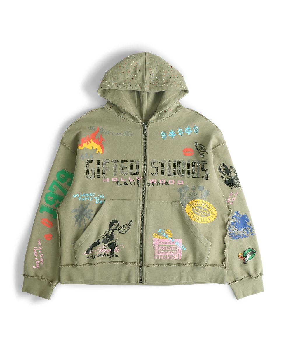 CHASE MONEY OLIVE HOODY