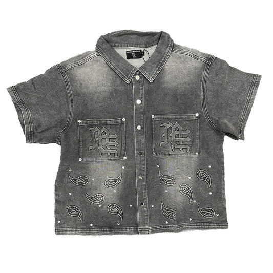 Paisley Denim Grey Shirt