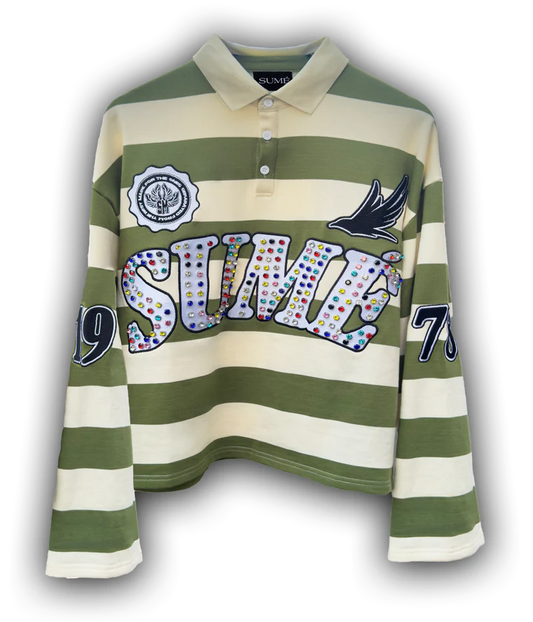 Sume Moss Rugby Long Sleeve Polo